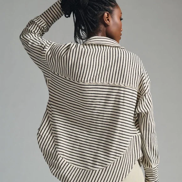 Pilcro Spliced Henley Top size XL - Picture 2 of 6